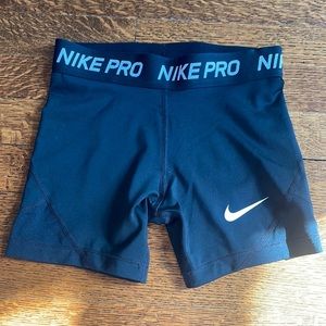 Nike Pro Girls spandex shorts